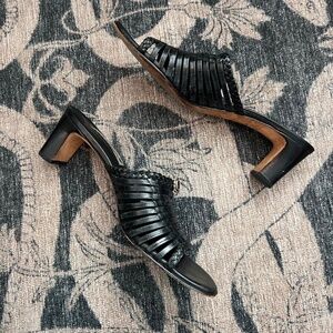 Brighton black leather vintage mules 🩶